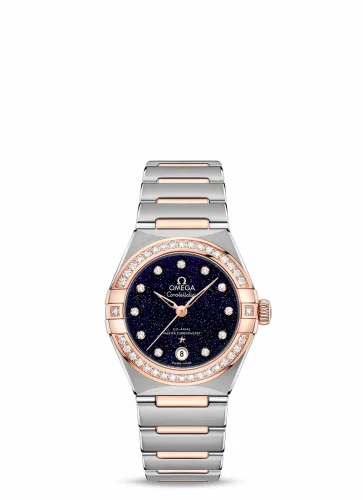 Omega Constellation Manhattan 29 Co-Axial Master Chronometer Stainless Steel / Sedna Gold / Aventurine / Diamond 131.25.29.20.53.002 (13125292053002)